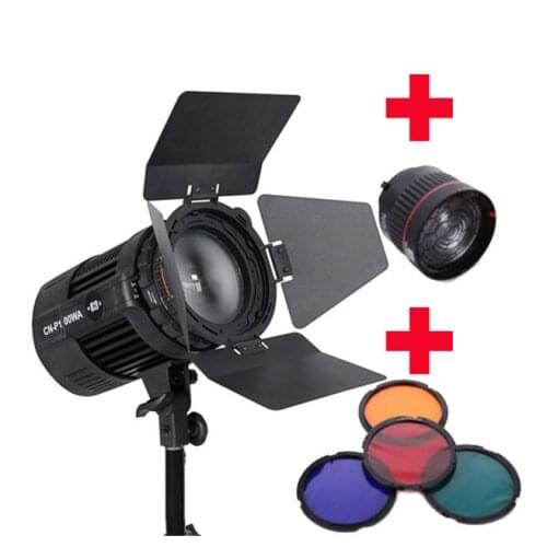 Nanguang P100WA Radio LED Studio Light Annular Lamp DSR DSLR Camera Photo Phone Light Spotlight + NG-10X Focus Lens + Filters