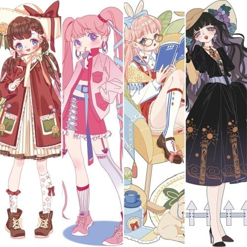 New Cute Girl Washi Tape Character Harvest Season Afternoon Tea Special