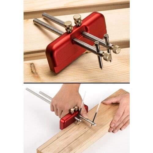 Woodworking fitment, marking device, woodworking marking tool, aluminum alloy wire drawing machine, woodworking tool