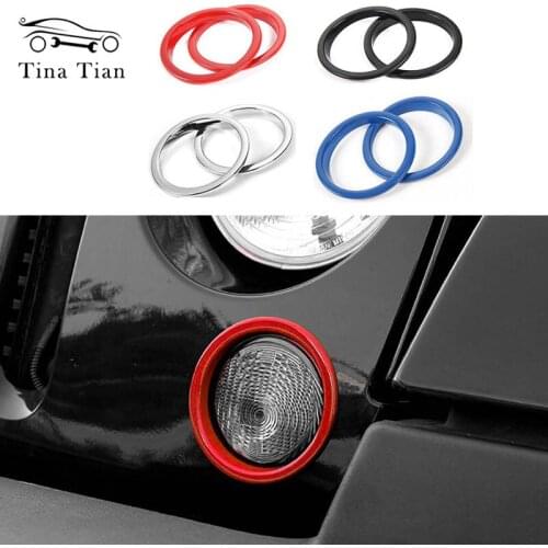 Front Signal Lamp Cover Turn Light Guard Car Styling Auto parts fit for Jeep 07-17 JK Wrangler car Accessories