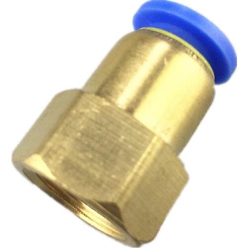 10PCS Pneumatic connector Internal thread straight pipe fitting 1/8" 1/4" quick push in joint 6mm 8mm PCF6-02 PCF8-01