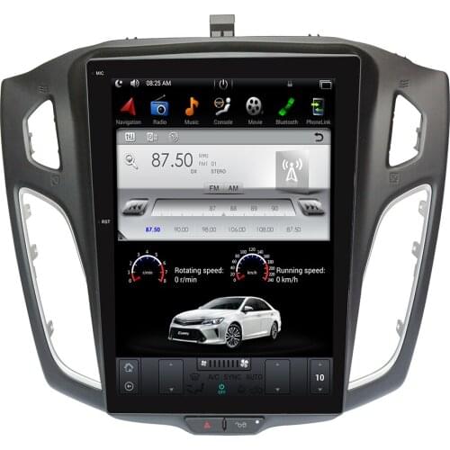Tesla style Android car gps radio player head unit for ford focus 2012 - 2017 gps navigation car radio stereo no dvd big screen