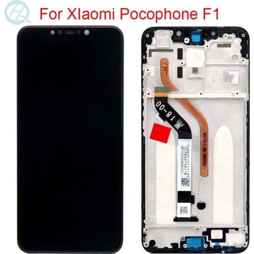 6.18" Original LCD For Xiaomi Pocophone F1 LCD With Frame 10 Touch Display For Xiaomi Poco F1 Touch LCD Repair Screen Assembly