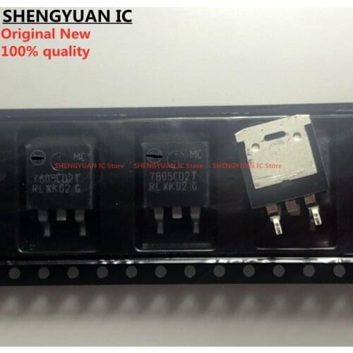 10 pcs MC7805CD2TG MC7805CD2T MC7805CD2TR4G 7805CD2T MC7805 TO-263 5V 1.0A Positive Voltage Regulators 100% New original