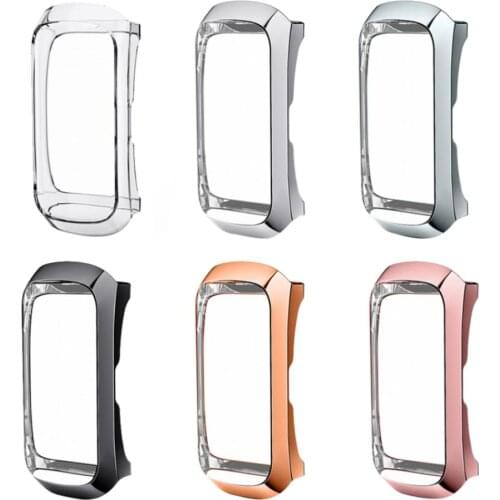 360 Degree TPU Protector Case Cover Shell For Samsung Galaxy Fit SM-R370 Smart Bracelet Protective Transparent Plating Shell