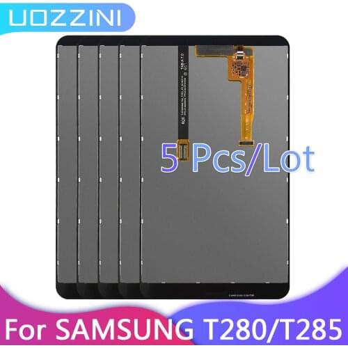 5 Pcs/Lot New For Samsung Galaxy Tab A T280 T285 SM-T285 SM-T280 LCD Display Touch Screen Replacement For T280 T285 100%Tested
