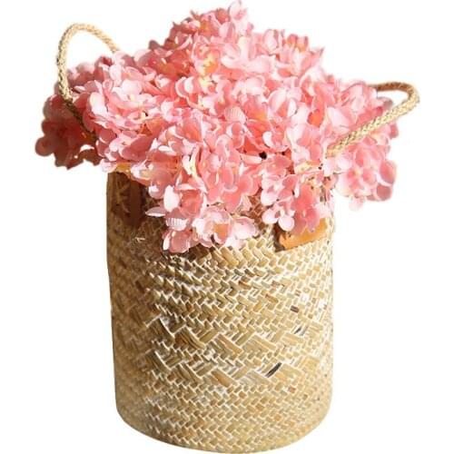 6 pcs Mini Hydrangea Artificial Fake Flower Home Decor Wedding Party Floral Decor Silk Hydrangeas for Vase Flower Arrangement