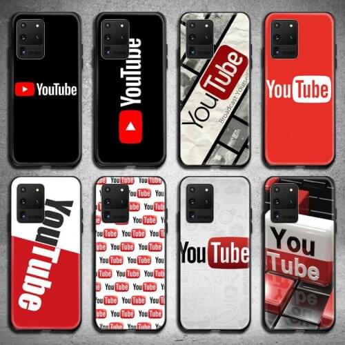 Youtube Phone Case for Samsung Galaxy S20 FE plus Ultra S6 S7 edge S8 S9 plus S10 5G lite 2020