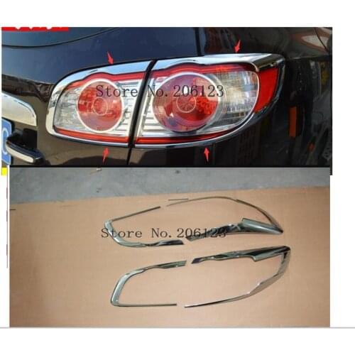 Fit For Hyundai Santa Fe 2010 20112012 Auto Rear Taililight Lamp Trim Cover Tail Light Frame Case Ca