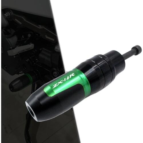 For Kawasaki NINJA ZZR1400 ZX14R ZZR 1400 ZX-14R Motorcycle CNC Frame Crash Pads Exhaust Sliders Crash Protector With logo