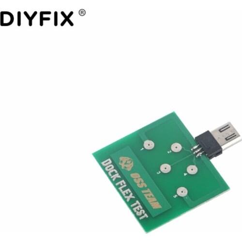 DIYFIX Phone Battery Power Charging Dock Flex Test Tool 5 Pin for iPhone X 8 8plus 7 6 6s Plus Micro USB for Android Phone