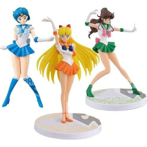 16cm Banpresto Magical Girl Minako Aino Mizuno Ami Action PVC Collection Model Toy Anime Figure Toys For Kids