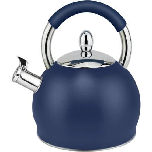 Hausroland Apple Shape Teapot 3.0L Whistling Kettle Steel Cool Handle A786