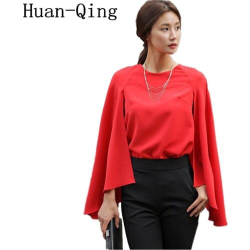 Huan-Qing Red Blouses