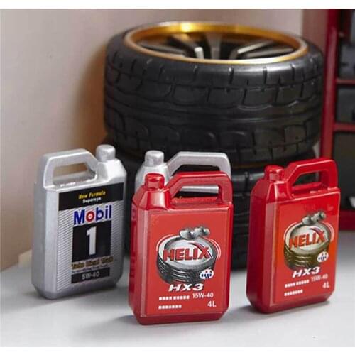 The Simulation Metal Oil Drum Oil Tank Decorative Pendant Counterweight for 1/10 RC Climbing Car TRX-4 SCX10