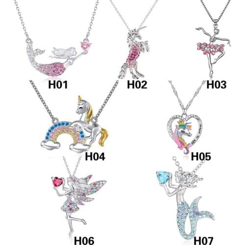 Fashionista Necklace Stand Children Accessories Mermaid Unicorn Angel Accessories