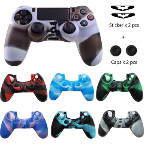 Soft Silicone Protective Cases For Playstation 4 Gamepad Case for PS4 Dual shock 4 Controller Games Accessories Joystick Cover