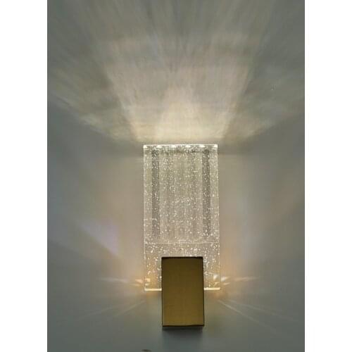 Nordic Art Wall Lamp Transparent Crystal Decor Daily Lighting Lamp Simple Corridor Dining Room Living Room Background Bedroom