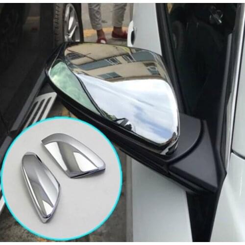 FIT FOR HONDA CIVIC 2016 2017 2pcs CHROME SIDE DOOR MIRROR COVER REAR VIEW TRIM BEZEL CAP OVERLAY GARNISH MOLDING