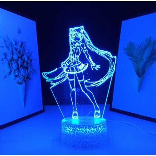 Dropshipping 3D LED Nightlight Anime Figure Lamp for Bedroom Decor Light Cool Child Remote Birthday Gift Manga Room Table Lamp