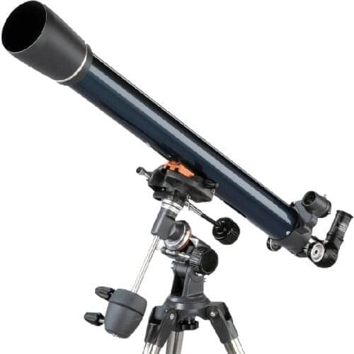 Celestron 90/1000 AstroMaster 90 EQ telescope 1.25" adjustable steel tripod CG-3 equatorial mount bracket