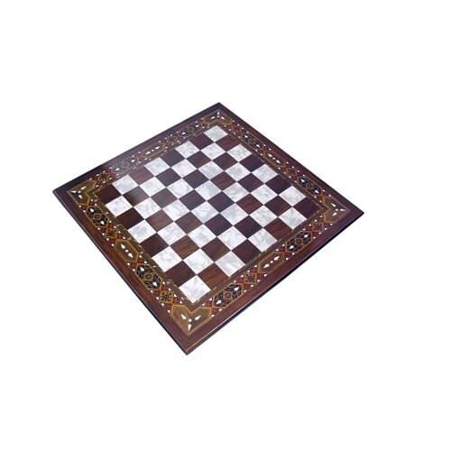 Black Luxury Chess Mosaic Walnut Pattern Chess Board Chess Set 11.4 Inch Gift Wood Chess Game Gift for Him Gift for Dad