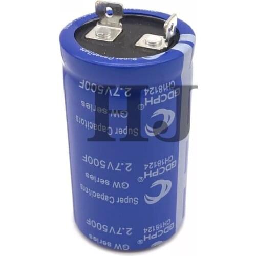 Supercapacitor high current capacitor 2.7V500F flat Angle can be used for automobile electronic rectifier 16V burst