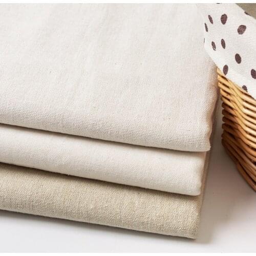 Faux Linen Fabric Rough Cotton Fabric For Embroidery Sewing Storage Bag and Background Material Raw Cloth 25x155cm