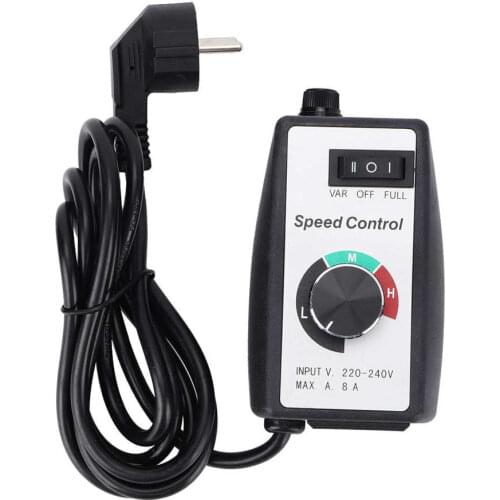 Universal Speed Regulator Electronic Stepless Speed Controller Switch Governor for Motor Blower Duct Fan EU 230V
