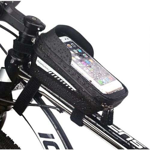 Rainproof Bicycle Bag Waterproof Touch Screen Cycling Bag Top Front Tube Frame MTB Road Bike Bag 6.5 Phone Case Bike Accessorie