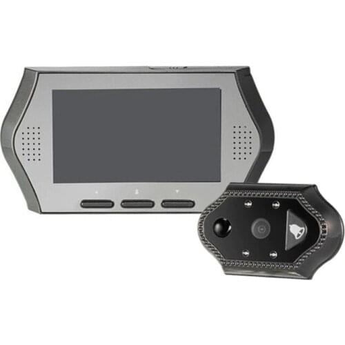 PIR Motion Detection Video Eye 4.3inch LCD 0.3 Megapixels camera IR night vision 32 Rings 3X Zoom video eye Max 32G Russian