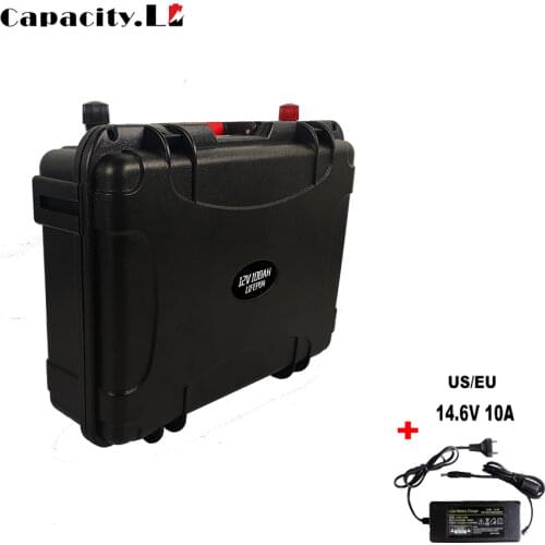 12V 100ah battery pack Waterproof Lifepo4 Lithium solar battery with BMS for Motor Energy and RV Outdoor camping