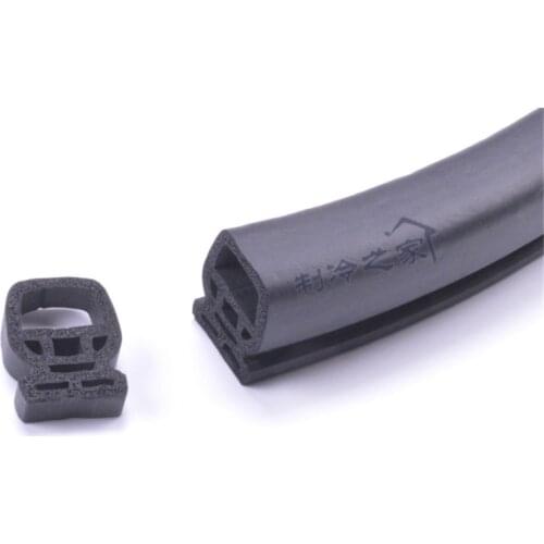 5meter Air-conditioning door accessories cold storage seal strips air-conditioning door slot seals cold storage door black seals