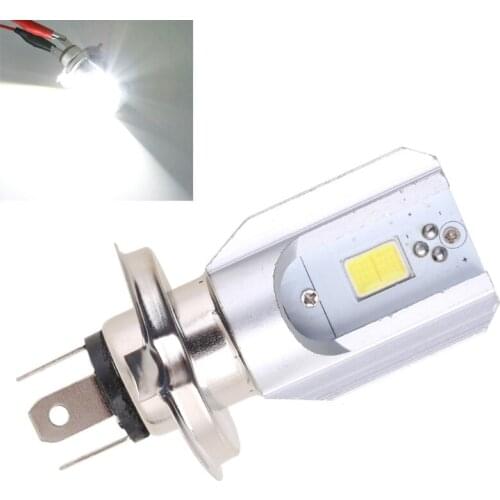 652F 12W H4 LED Motorcycle Headlamp COB Bulb Motorbike Headlight DC 6-80V