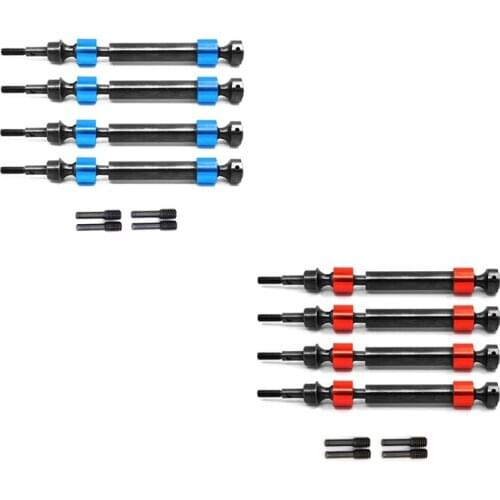 4Pcs Hard Steel Splined CVD Drive Shaft for Traxxas 1/10 Maxx 4S 89076-4 RC Car Upgrade Parts Accessories