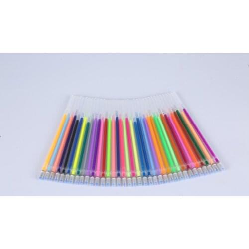 48 pcs/set 48 Colors Gel Pen Refill Multi Colored Painting Gel Ink Ballpoint Pens Refills Rod for Handle School Stationery