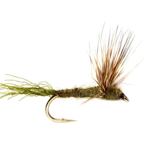 6pcs Aventik Sparkle Dun Dry Trout Fly Fishing Flies Various Size Fish Flies