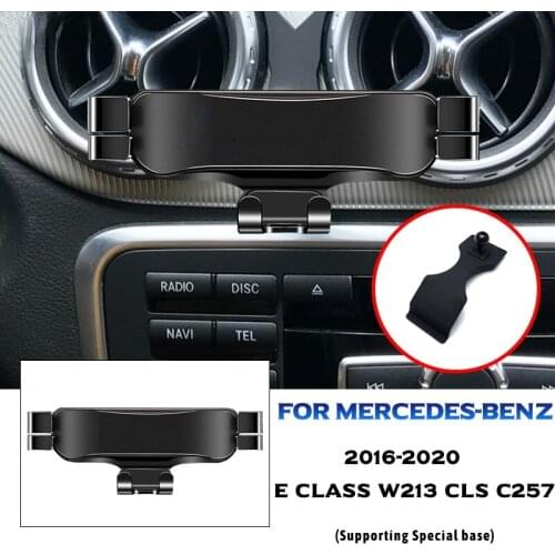 Car Mobile Phone Holder Air Vent Mount GPS Stand Gravity Navigation Bracket For Mercedes E CLASS W213 CLS C257 2016-2020
