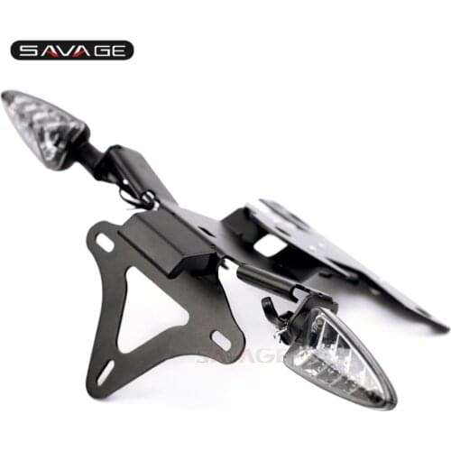 License Plate Holder & LED Turn Signals Light For BMW S 1000RR S1000RR S1000R HP4 2010-2018 2017 Motorcycle Accessories Fender