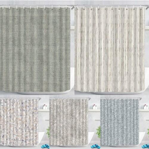 Ready-made Curtain Plain Texture Shower Curtains Window Bathtub Curtain Marble Decorative Curtains Geometry Bathroom Curtain Rod