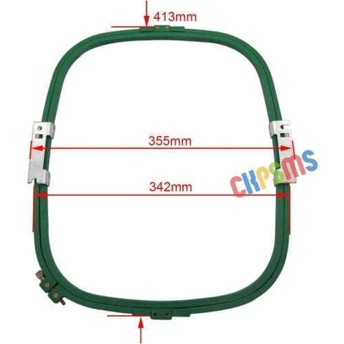 1Set Em KP355-085G-413*342 broidery Hoop （1 frame+1 ring) 413MM*342MM- 355MM Wide (14") for Tajima Toyota Commercial