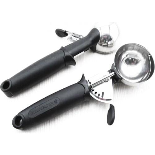 Cream Dipper Scoop Ice Cream Spoon Ice Cream Ball Maker With Non-slip Handle Stainless Steel Ice Cream Tool Hotel Supplies 1pcs