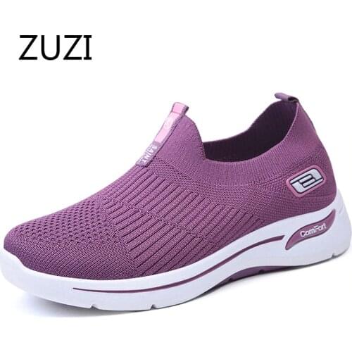 ZUZI Shoes Women Spring 2021 Mesh Sneakers New Foreign Trade Womens Shoes Fashion Soft Sole Sports Shoes Women Casual Mom Shoes