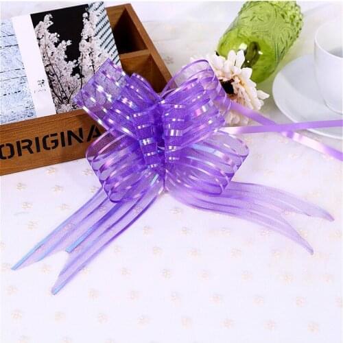 1pcs Violet Kawaii Ribbons Christmas Bow Christmas Tree Decorations for Home Christmas Gift Bows for Crafting Family Decoration