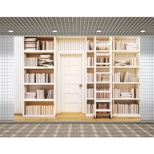 Lyavshi Office Bookshelf Library Background Bookshelves Video Backdrop Bookshelf Photography Studio Props
