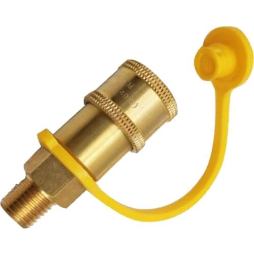 Earth Star 1/2PSI 1/4inch M-NPT Quick Coupler Male Socket Propane Gas Pressure Washer Coupler Quick Connect Fitting