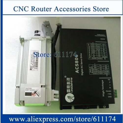 New Leadshine Servo Motor system ACM604V60-01-1000+ACS806 400w 3000rpm Servo Motor and driver with encoder 1000 1.27N.m