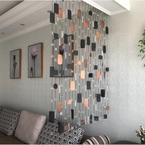Interior Decoration Crystal Glass Bead Curtain New Leather Curtain Crystal Partition Curtain Porch Finished Crystal Curtain