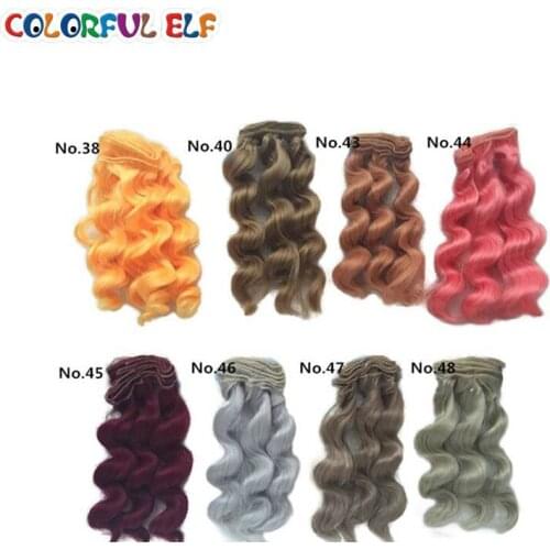 1pcs/lot BJD Wig Doll DIY High-temperature Wire Handmade Fashionable Curly Wigs Hair for 1/3 1/6 BJD