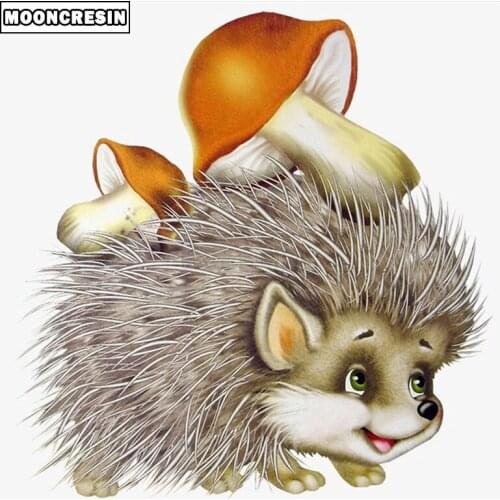 Full Drill Square 5D Diy Diamond Painting Animal Hedgehog Embroidery Cross Stitch Needlework Diamond Mosaic Picture Home Decor